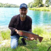 Wunderschöne Regenbogenforelle 2023