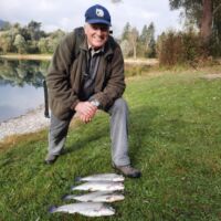 Regenbogenforellen Abschlussfischen 2021